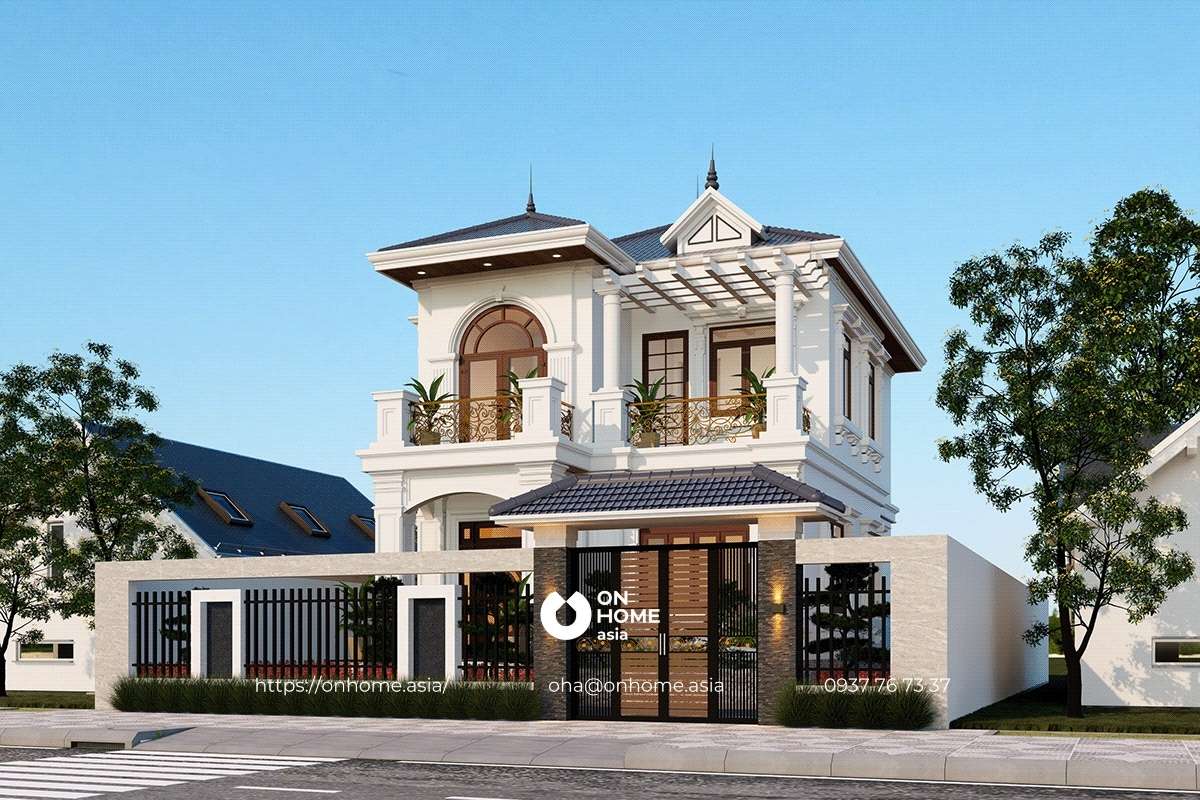 Biệt thự mái Nhật 2 tầng sang trọng