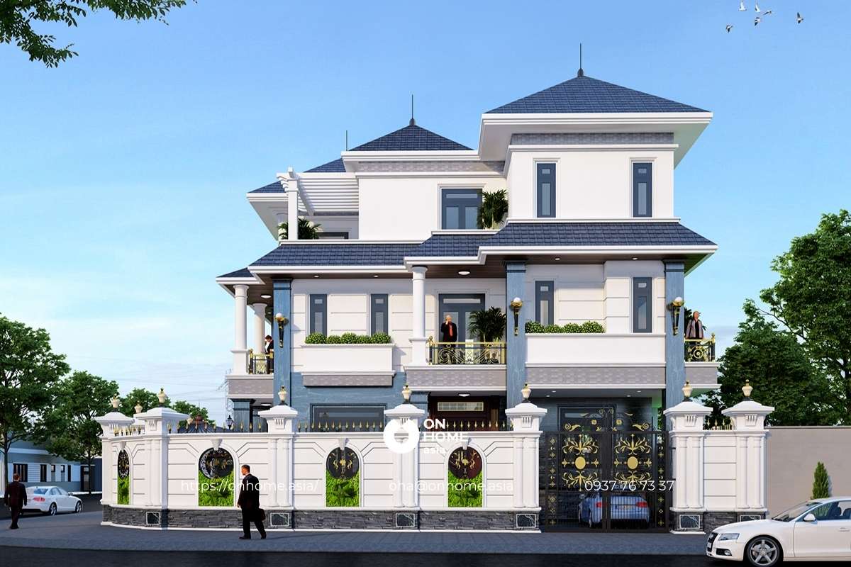 Biệt thự mái Nhật 3 tầng 250m2 cực sang chảnh