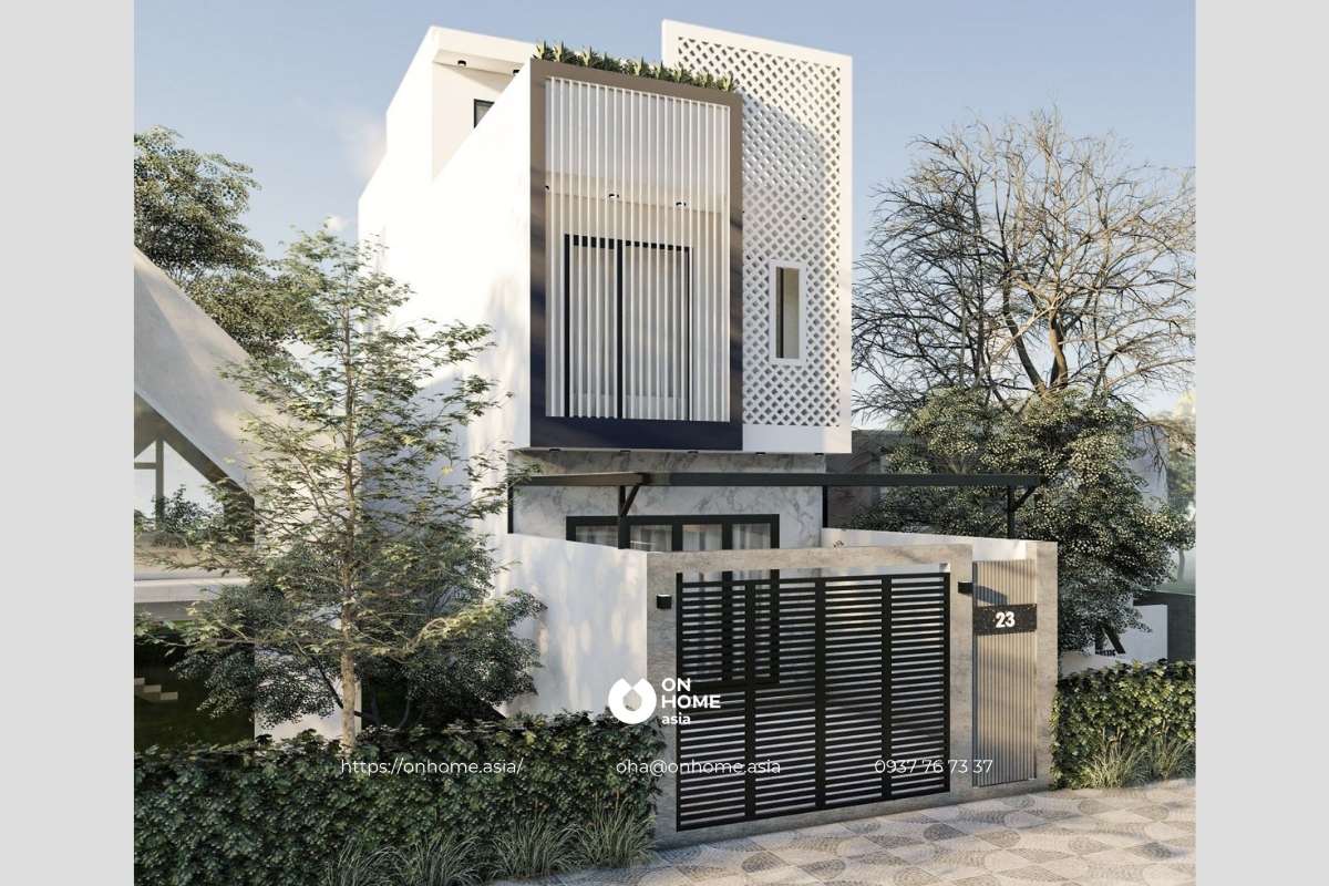 Kiến trúc nhà 2 tầng đẹp, ấn tượng
