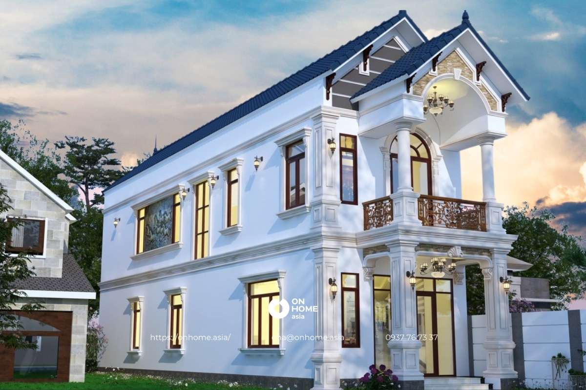 Nhà ống 2 tầng 2 mặt tiền đẹp