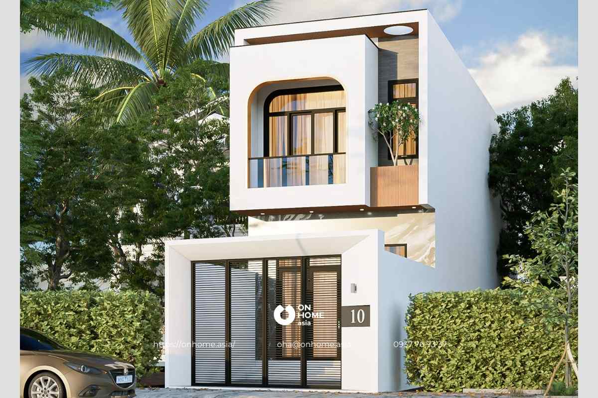 Thiết kế nhà ống 2 tầng đẹp