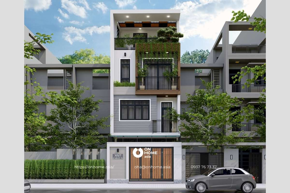 Nhà ống 3 tầng đẹp 5m