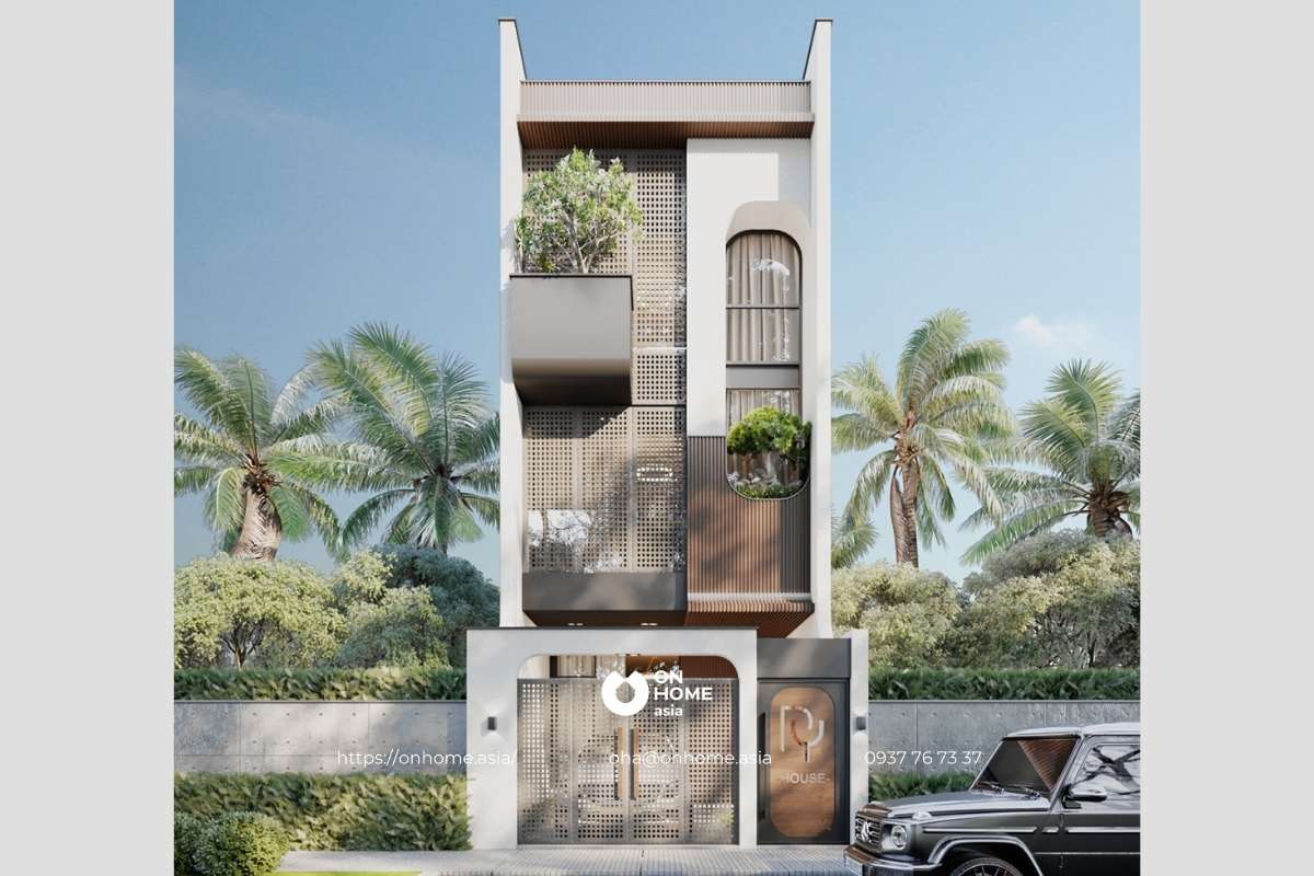 Nhà ống 3 tầng 4,5m