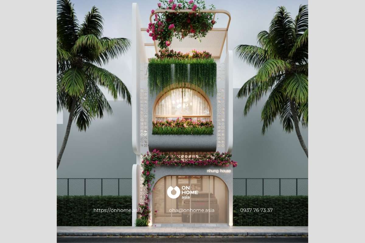 Mẫu nhà ống 3 tầng 5x22m