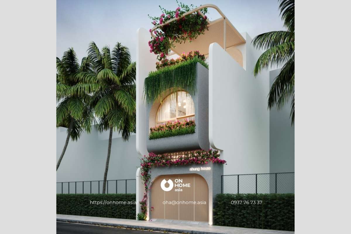 Mẫu nhà ống 3 tầng 5x22m đẹp