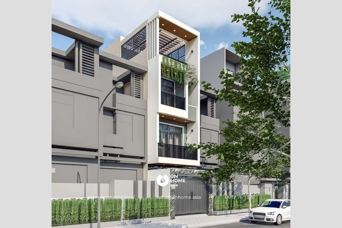 Nhà ống 3 tầng hiện đại