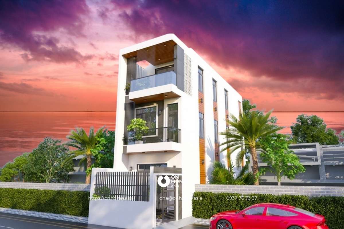 Mẫu nhà ống 3 tầng 4m ấn tượng