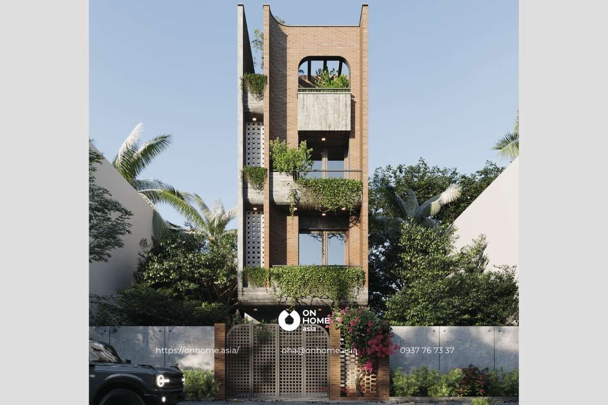 Thiết kế nhà ống 3 tầng cực ấn tượng