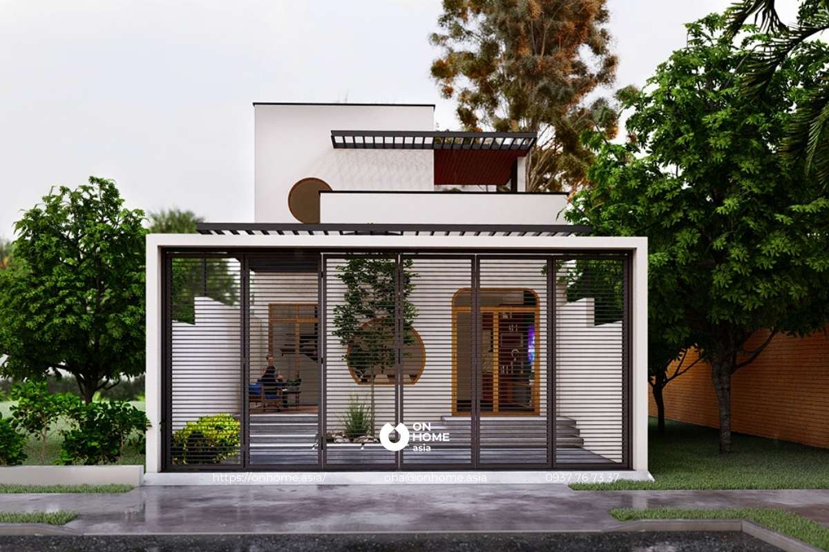 Thiết kế nhà ống có gác lửng sang chảnh