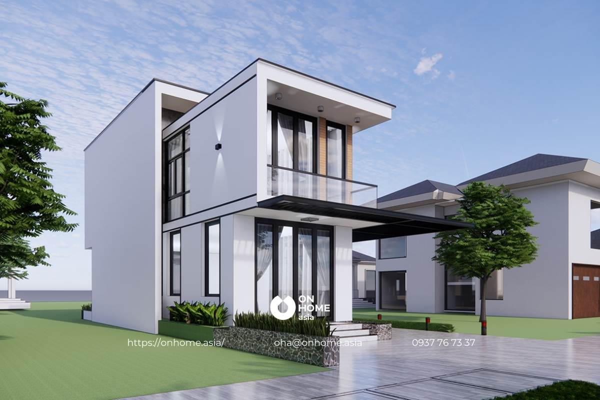 Chi phí thiết kế nhà phố 2 tầng