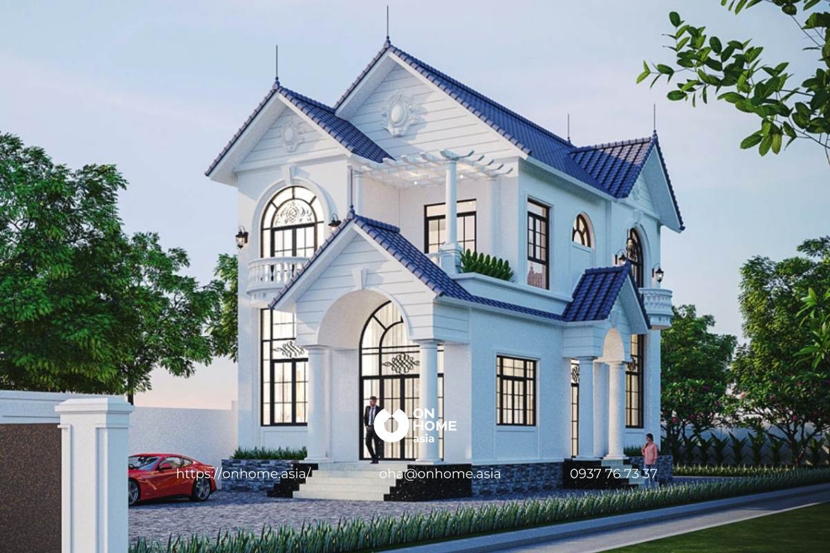 Nhà 2 tầng Tân Cổ Điển sang trọng