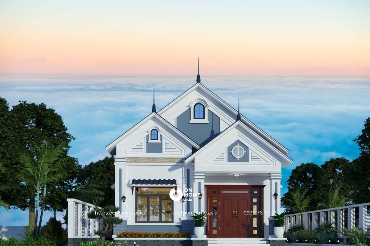 Nhà cấp 4 5x20 có gác lửng hiện đại