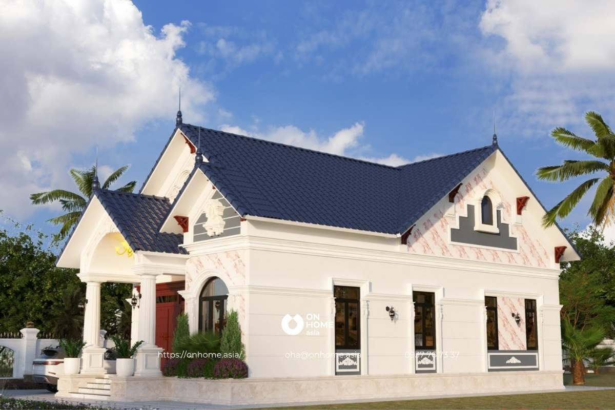 Nhà cấp 4 gác lửng sang trọng