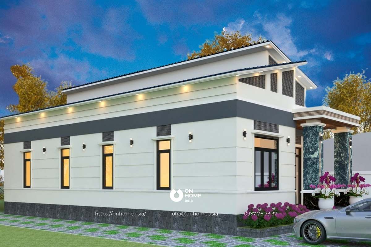 Nhà cấp 4 đẹp có gác lửng 5x18&nbsp;