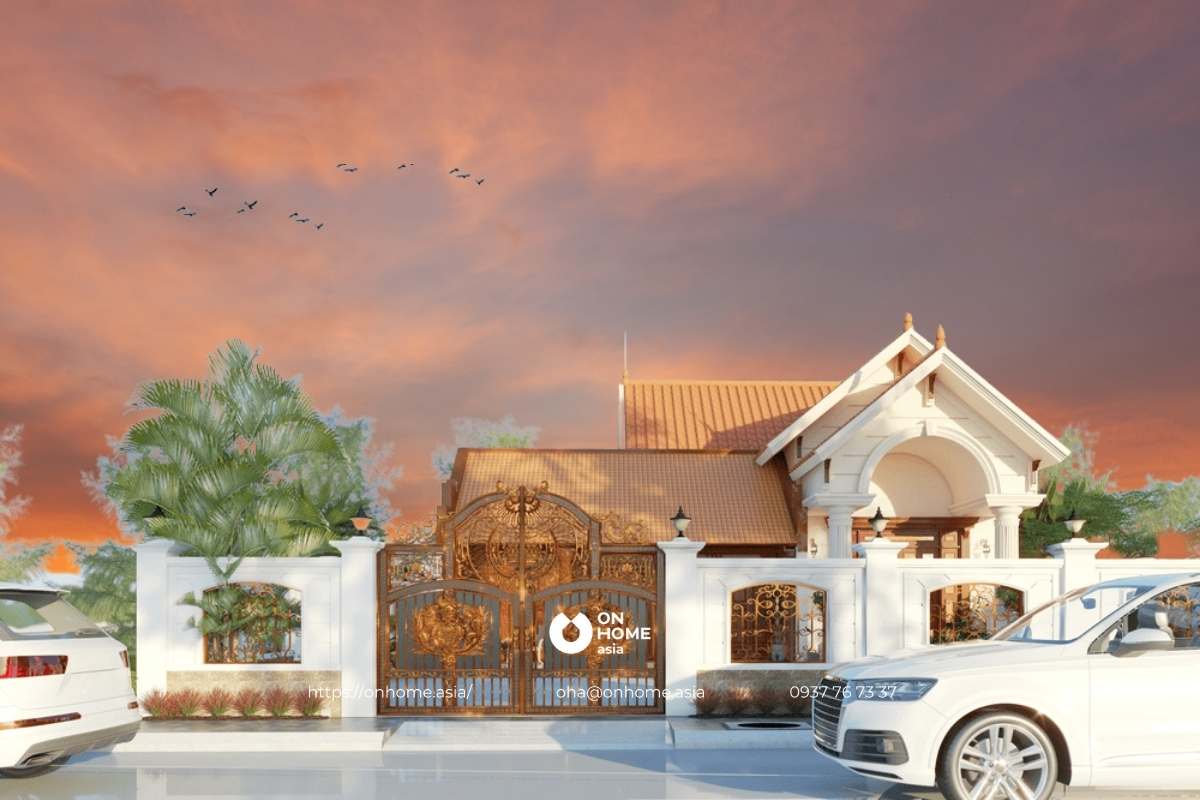 Nhà cấp 4 chữ L 3 phòng ngủ