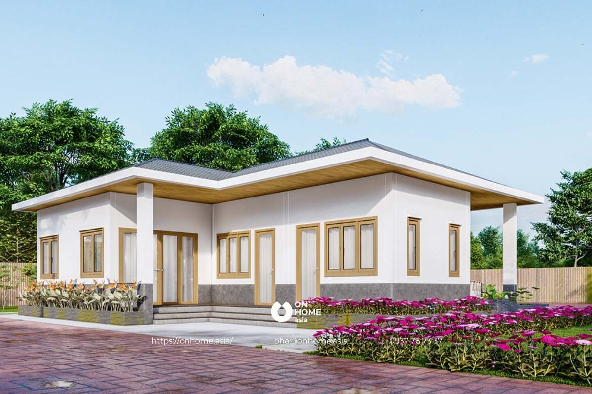 Nhà cấp 4 nông thôn đẹp