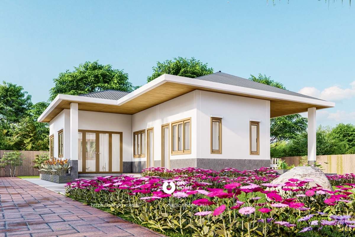 Nhà cấp 4 nông thôn đơn giản mà đẹp