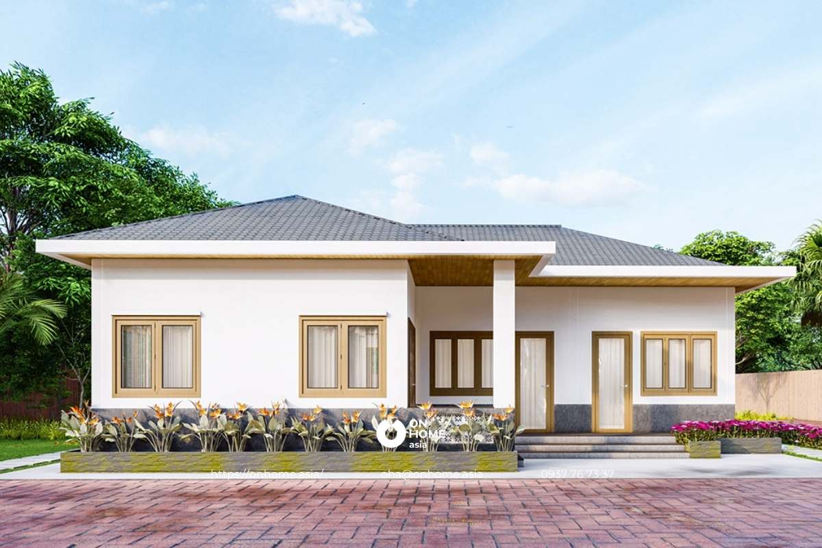 Nhà cấp 4 nông thôn đơn giản