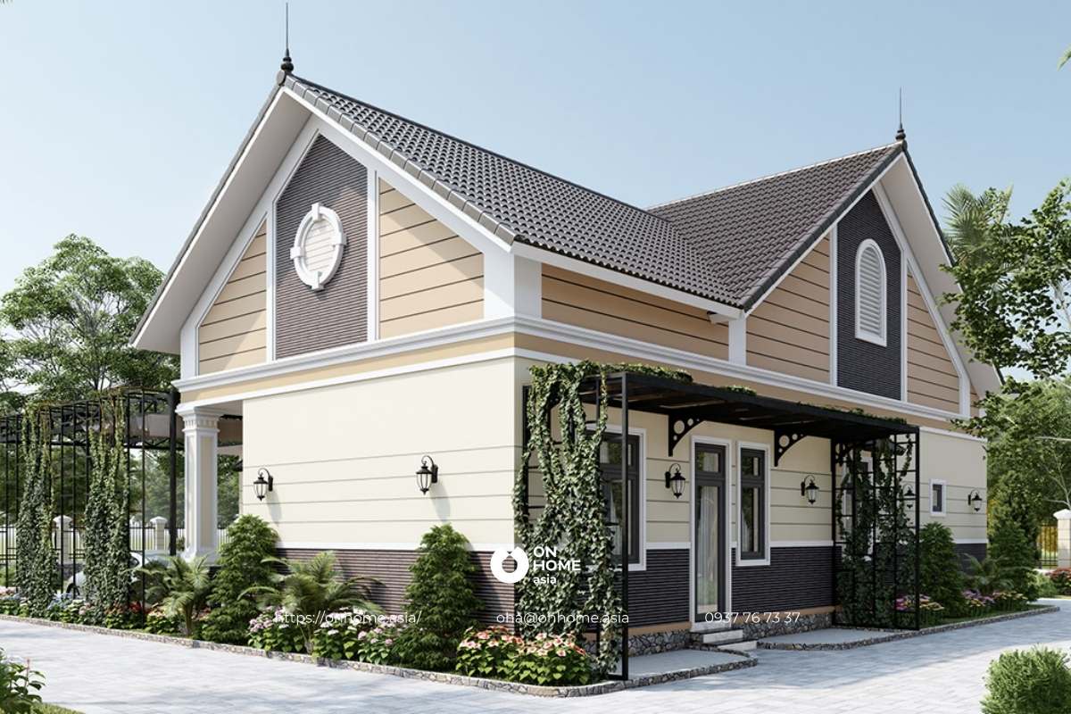 Nhà cấp 4 mái Thái chữ L