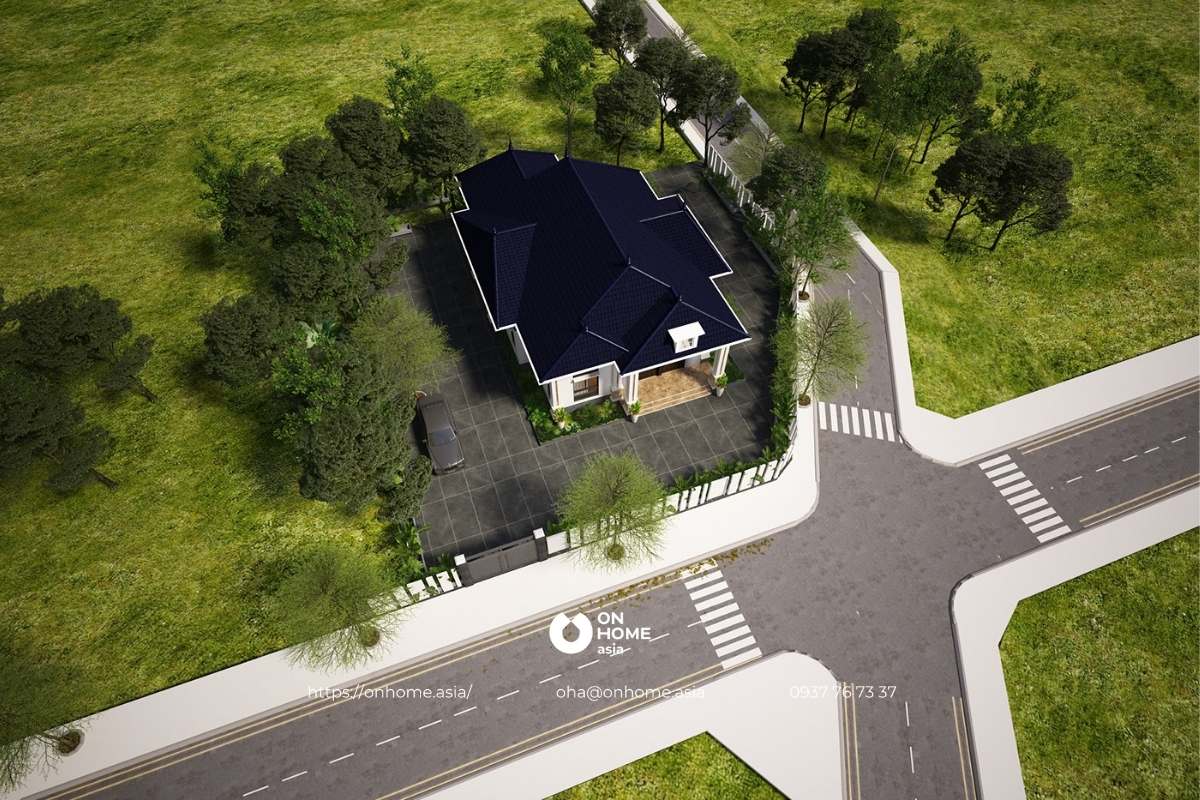 Nhà cấp 4 8x16 mái Nhật đẹp