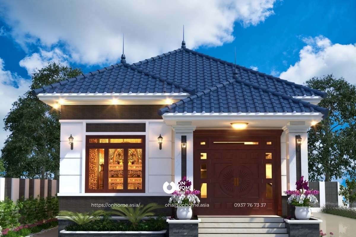 Nhà cấp 4 đẹp mái Nhật