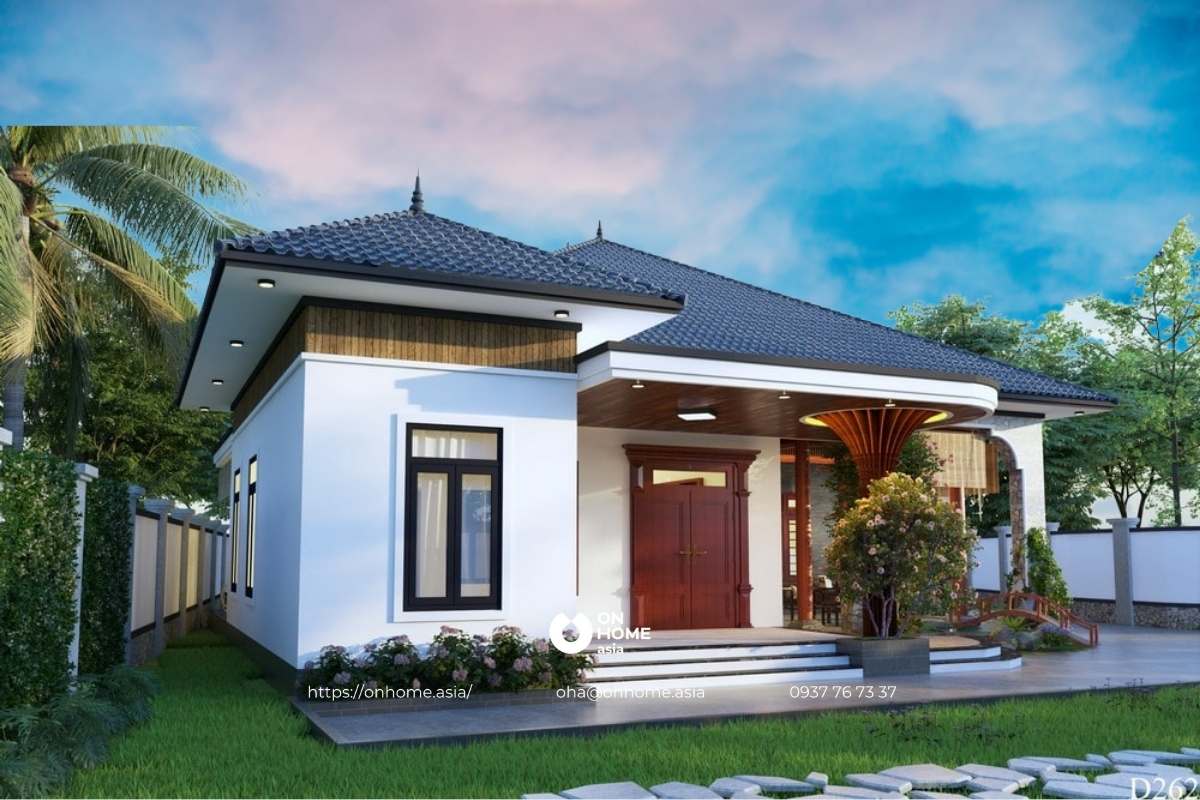 Nhà cấp 4 nông thôn 3 phòng ngủ