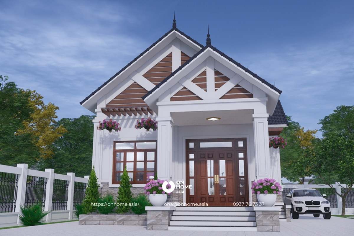 Nhà cấp 4 mái Thái đẹp, hiện đại