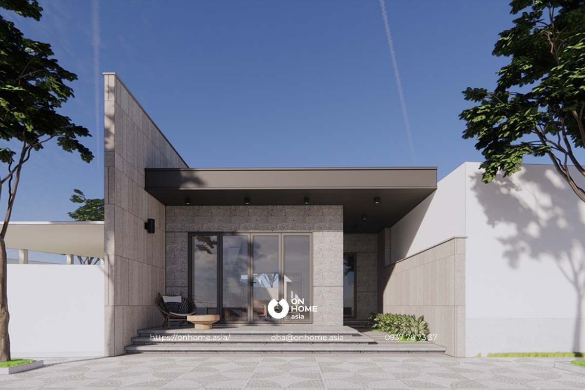 Nhà cấp 4 3 phòng ngủ mái bằng