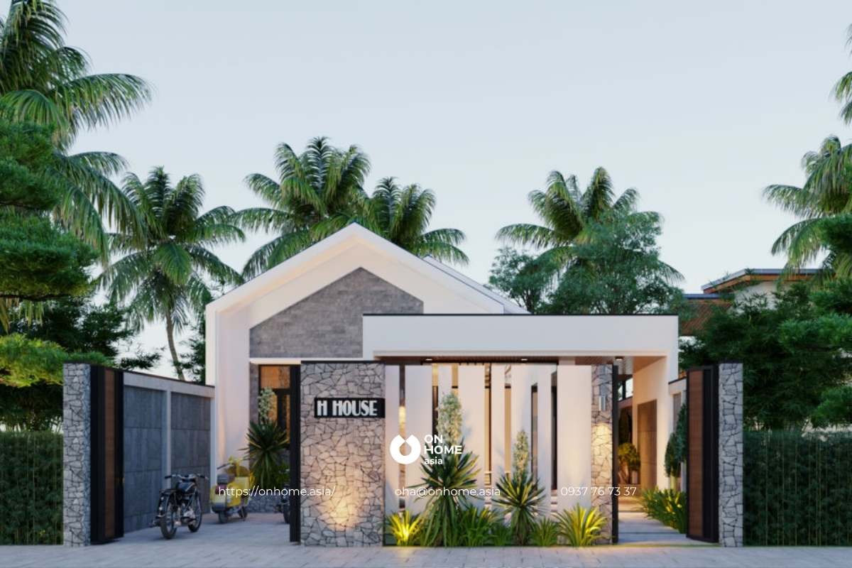 Nhà cấp 4 nông thôn đẹp, hiện đại