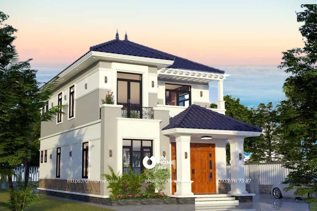 Thiết kế biệt thự mái Nhật đẹp