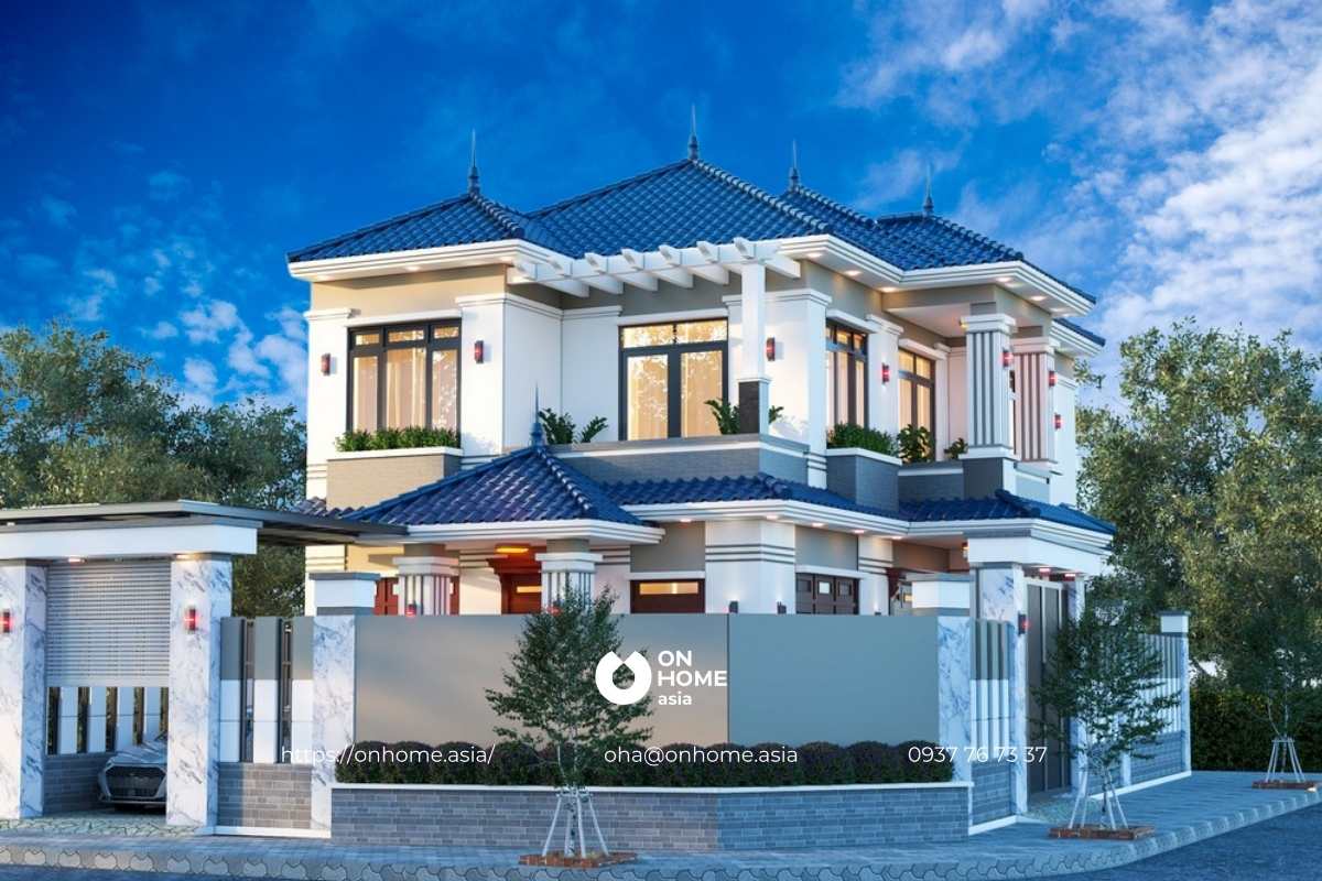 Biệt thự mái Nhật 2 tầng&nbsp;