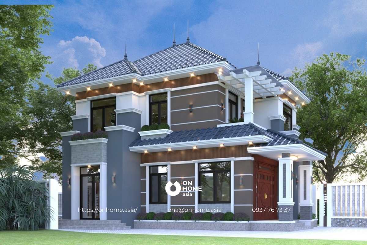 Biệt thự nhà vườn mái Nhật Tân Cổ Điển&nbsp;