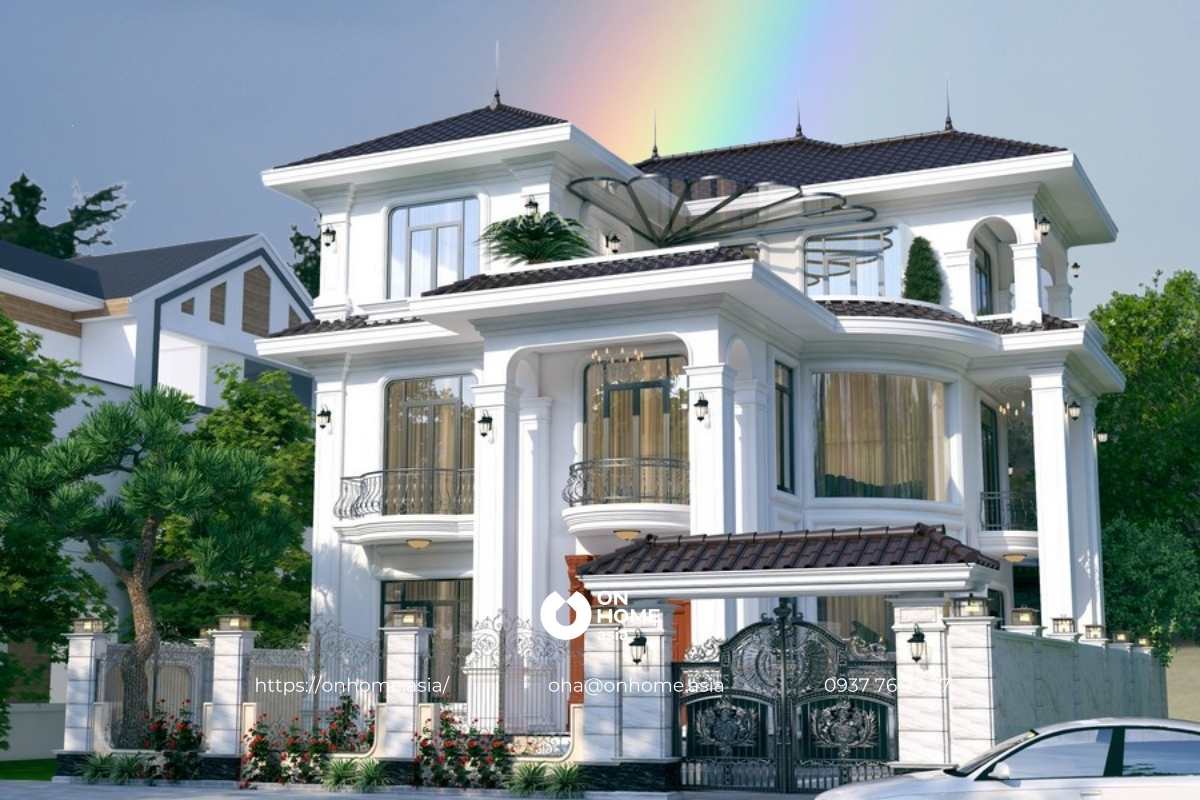 Biệt thự Tân Cổ Điển mái Nhật