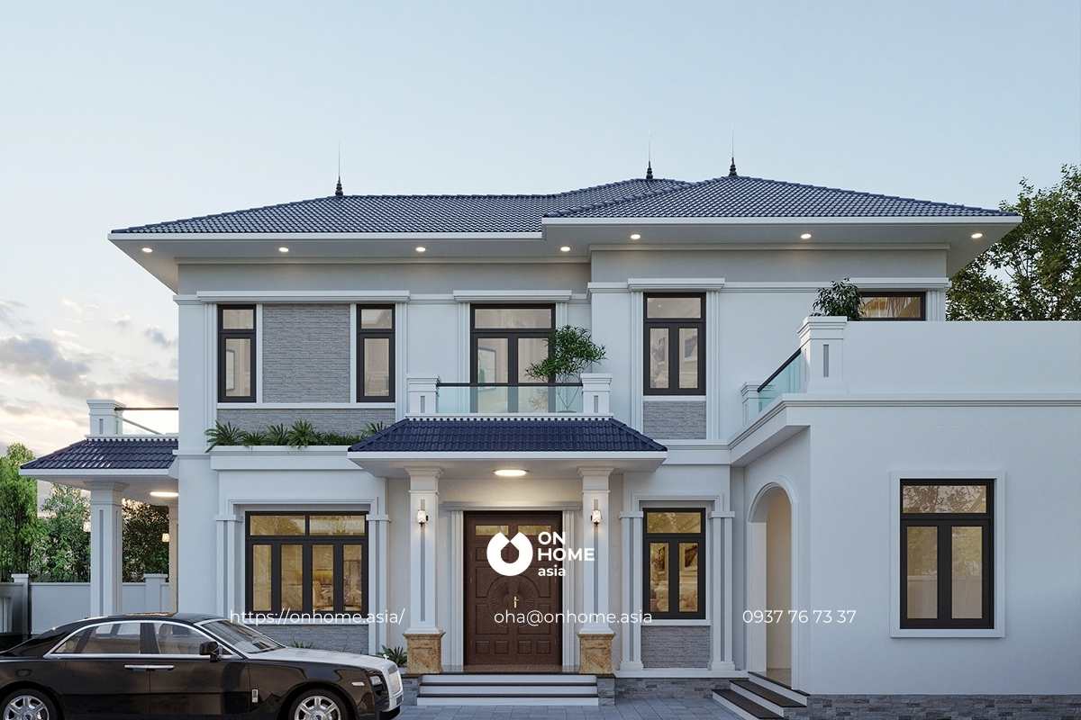 Biệt thự mái Nhật đẹp