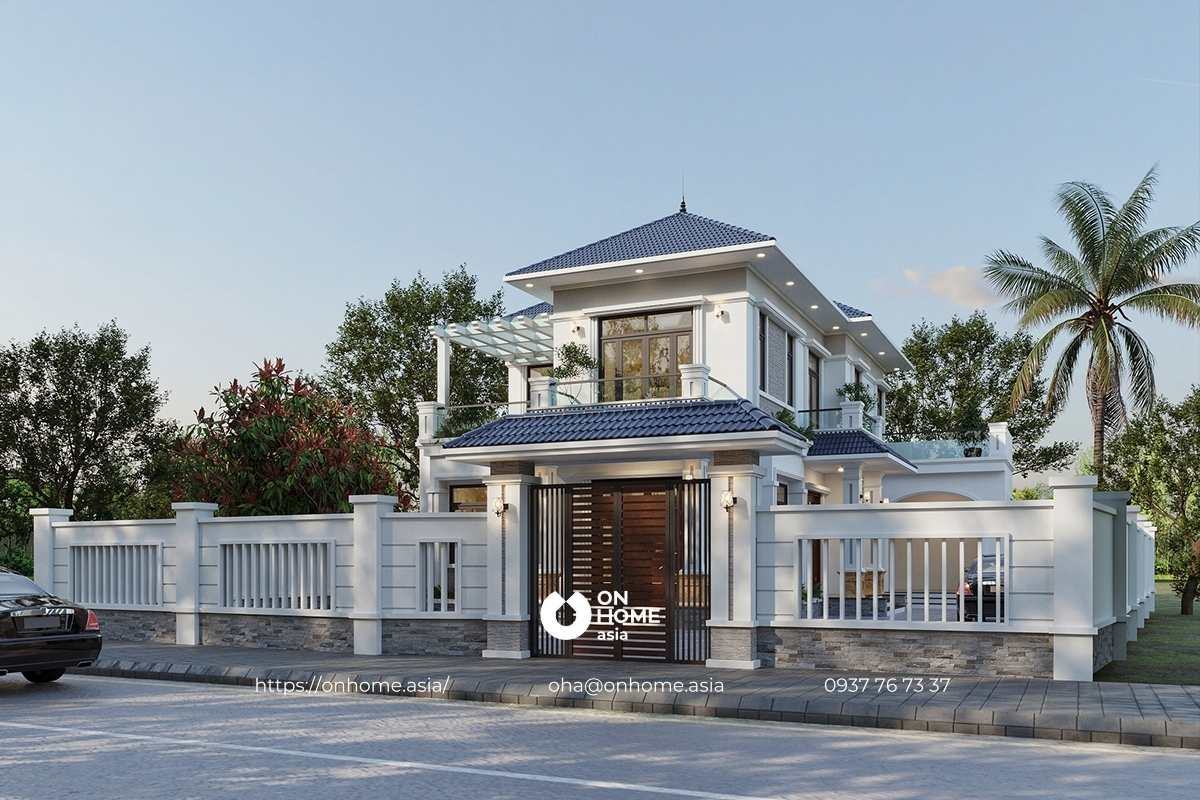 Biệt thự mái Nhật đẹp, sang trọng