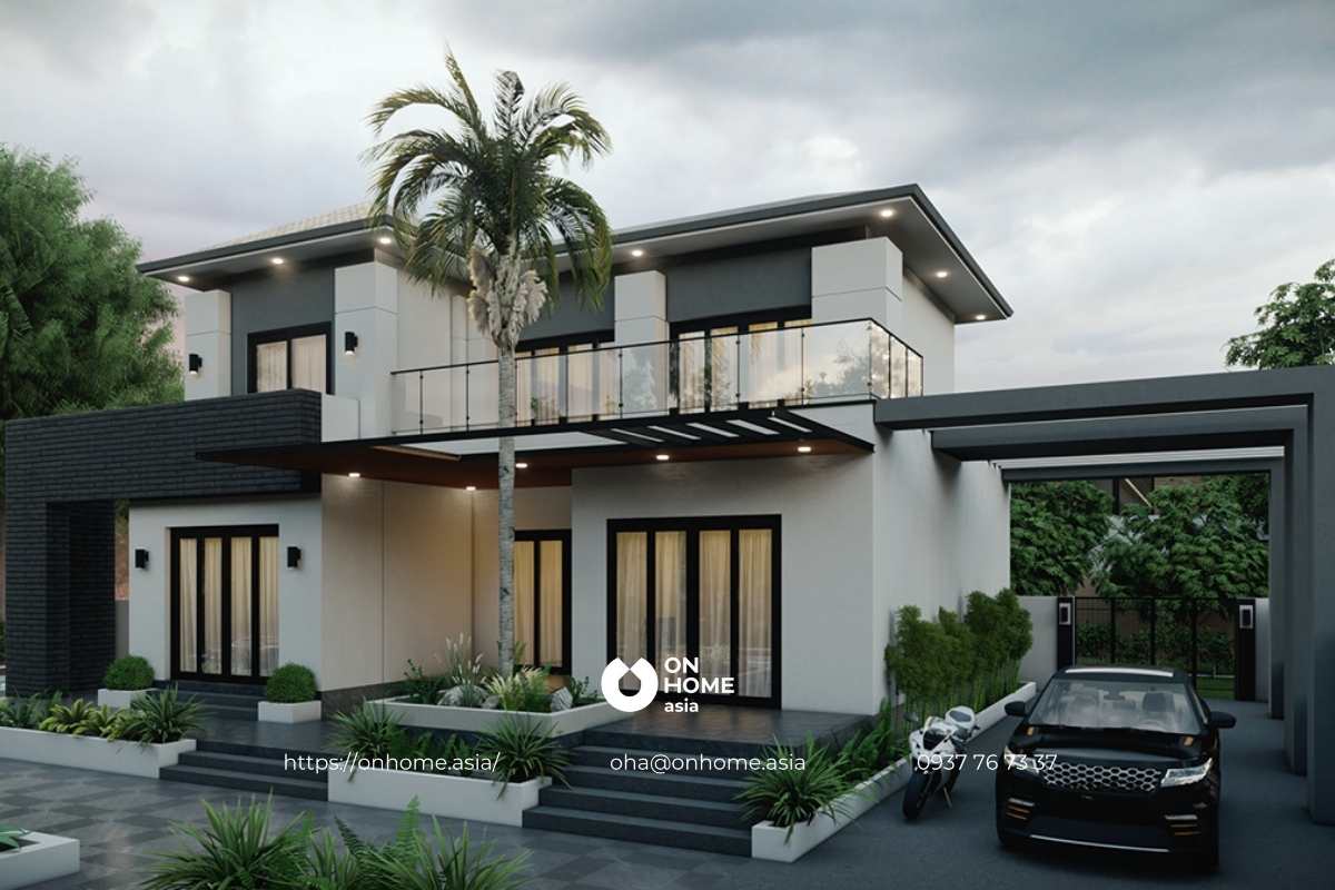 Biệt thự mái Nhật đẹp