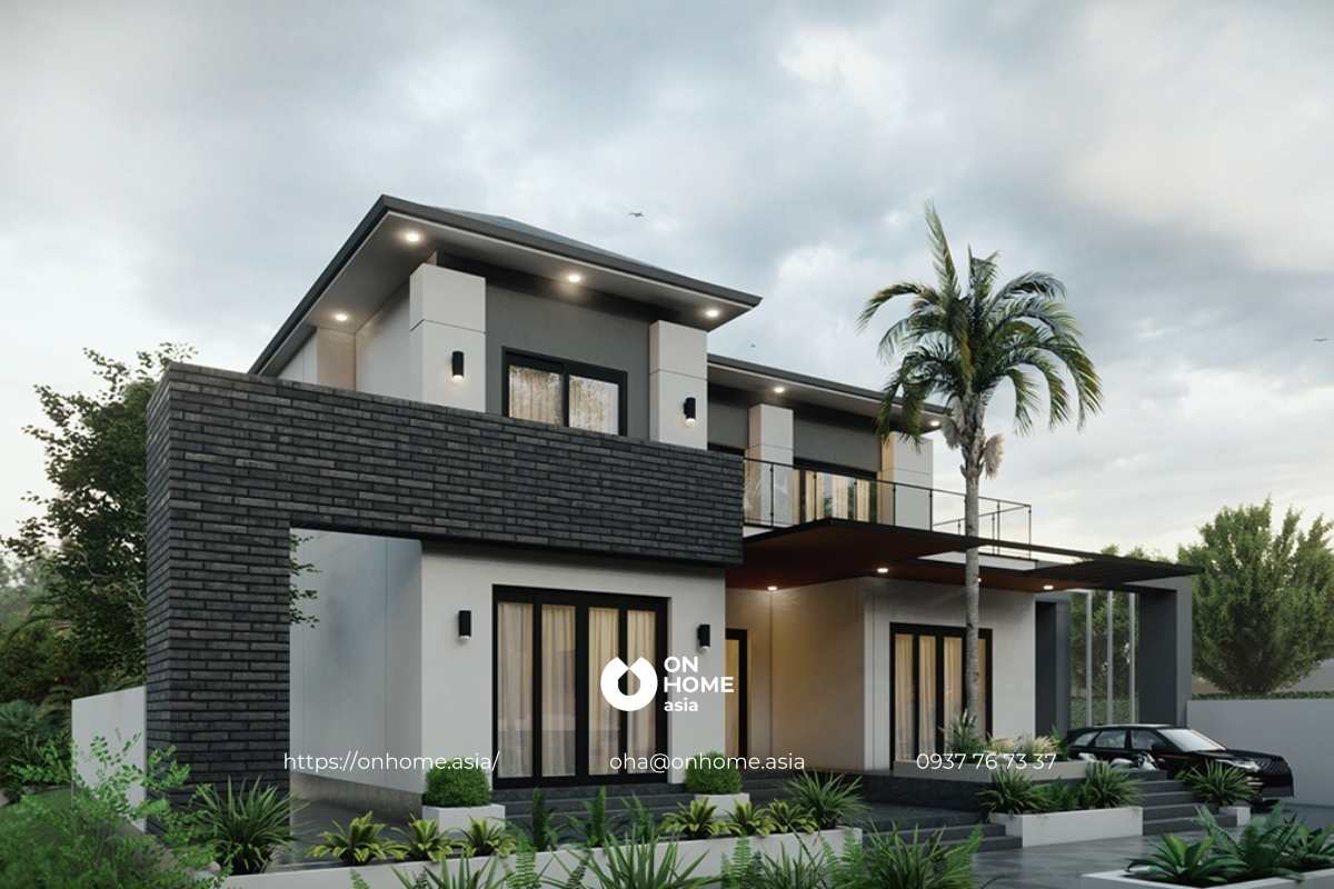 Biệt thự vườn mái Nhật sang chảnh