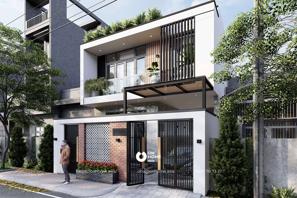 Mẫu thiết kế nhà phố 5x20