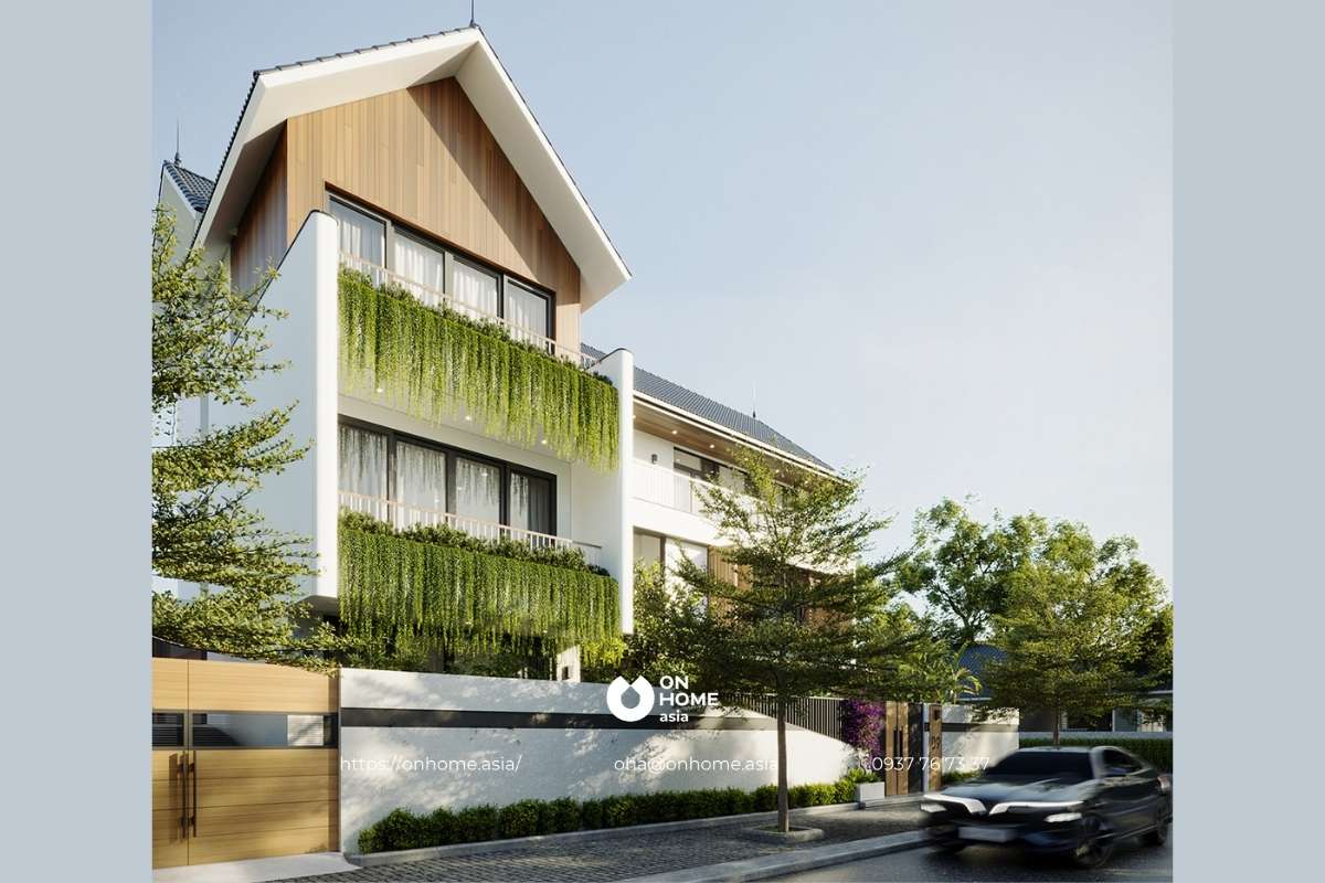 Nhà phố 3 tầng đẹp, hiện đại