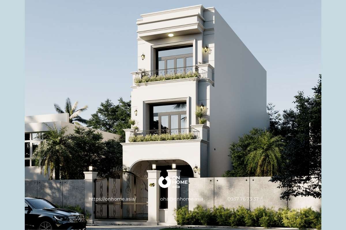 Nhà phố 3 tầng đẹp, sang trọng