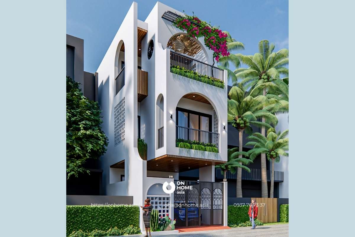 Nhà phố 3 tầng đẹp, hiện đại