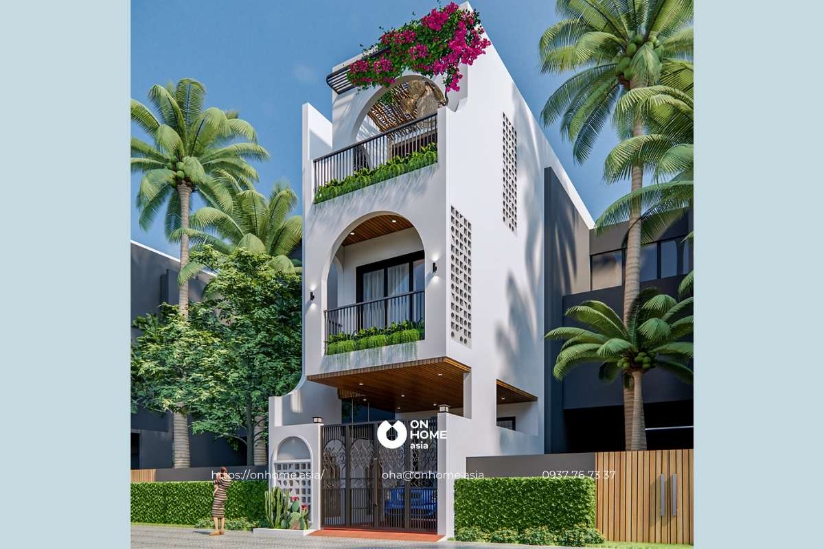 Mẫu thiết kế nhà phố 3 tầng đẹp