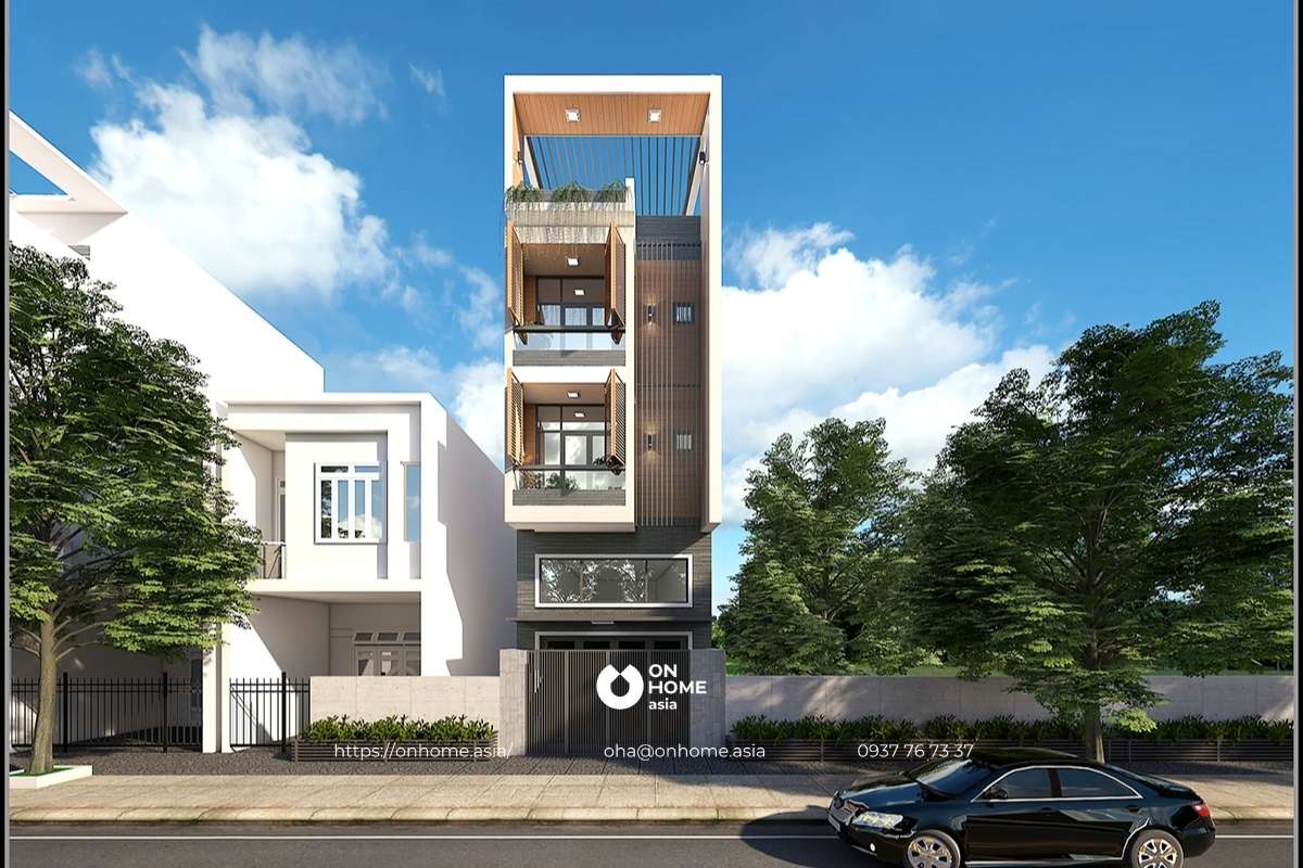 Nhà phố đẹp 4 tầng diện tích 4x18