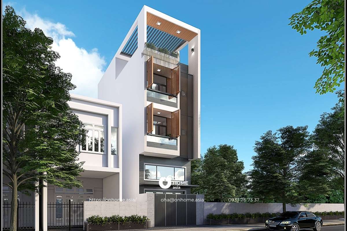 Nhà phố 4 tầng diện tích 4x18