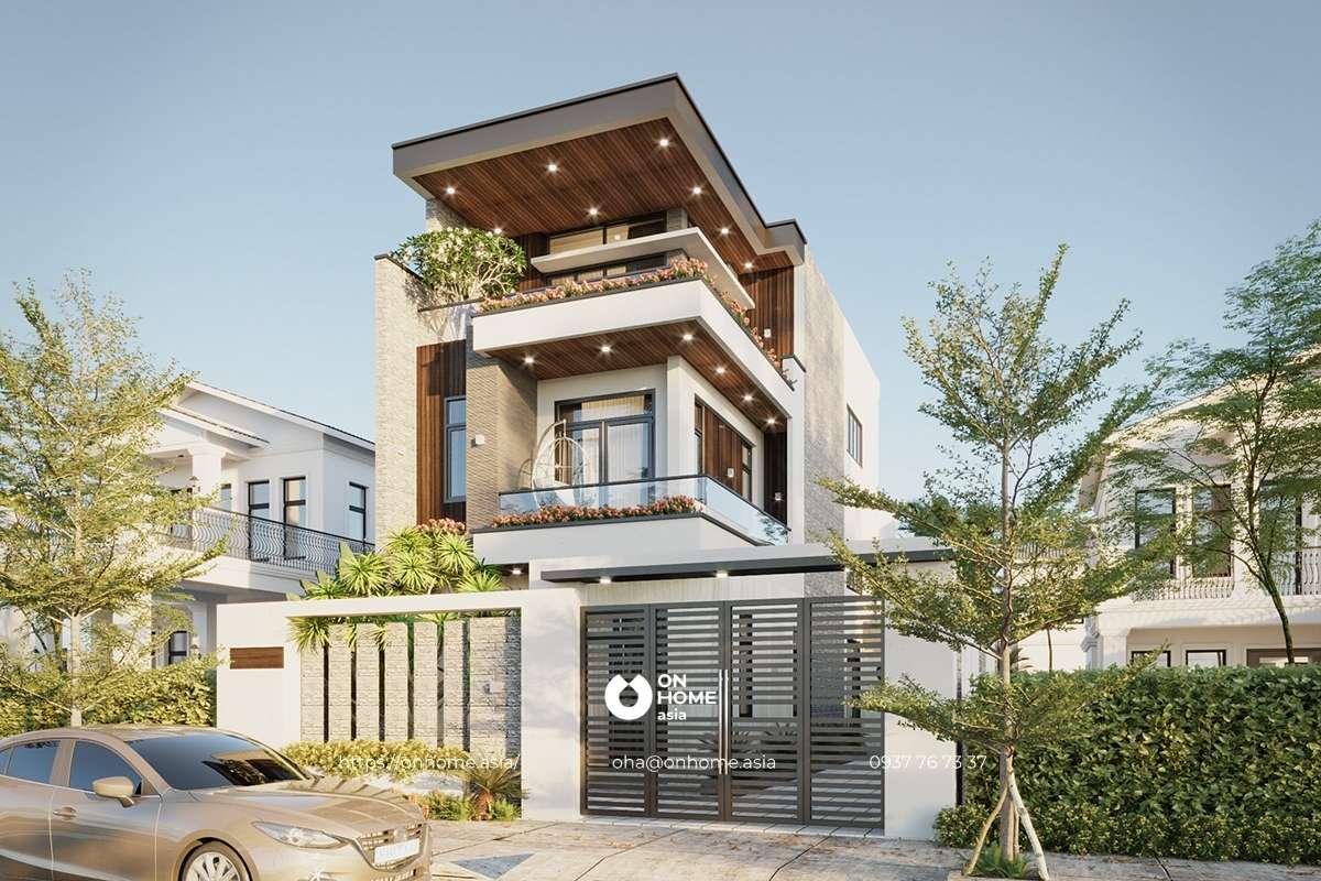 Thiết kế nhà phố hiện đại, đơn giản