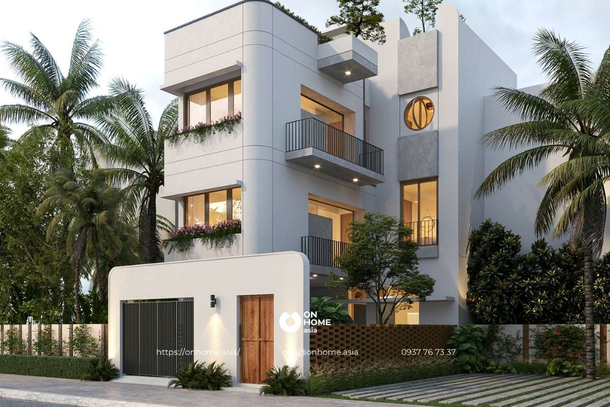 Nhà phố hiện đại kết hợp phong cách Bắc Âu