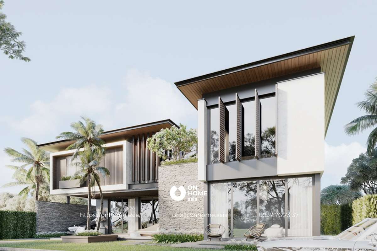 Biệt thự nhà vườn 2 tầng sang trọng