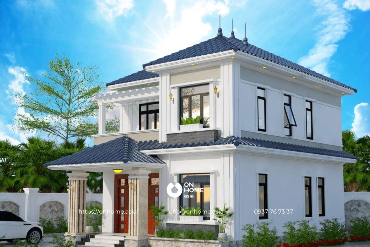 Biệt thự vườn 2 tầng Tân Cổ Điển sang trọng