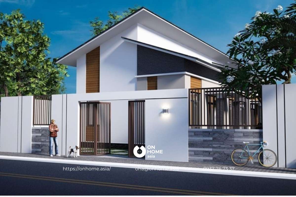 Nhà vườn 1 tầng hiện đại