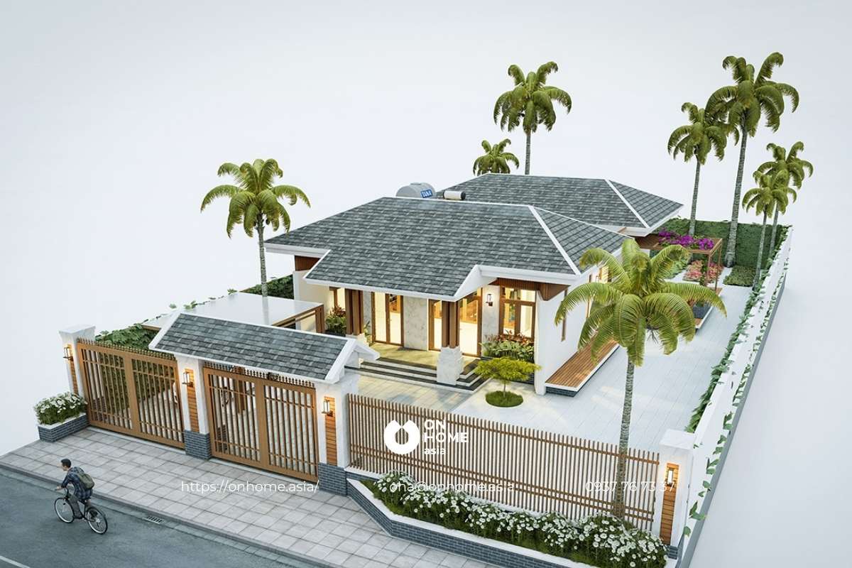 Nhà cấp 4 sân vườn đẹp